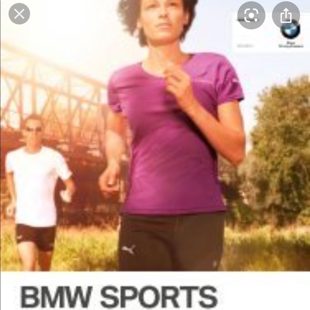 BMW Athletics woman’s small black running pants